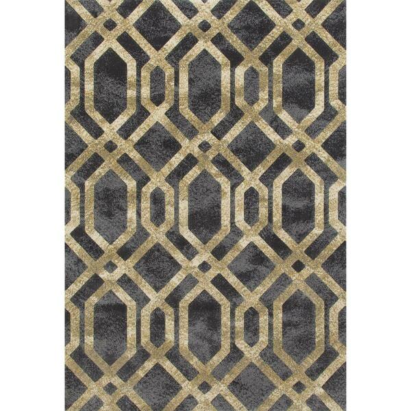 Art Carpet 5 X 8 Ft. Bastille Collection Fretwork Border Woven Area Rug, Gray 841864108510